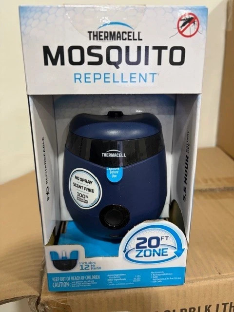 LOT THERMACELL RECHARGEABLE MOSQUITO REPELLENT 20ft COVERAGE SCENT & DEET FREE LOT THERMACELL RECHARGEABLE MOSQUITO REPELLENT 20ft COVERAGE SCENT & DEET FREE