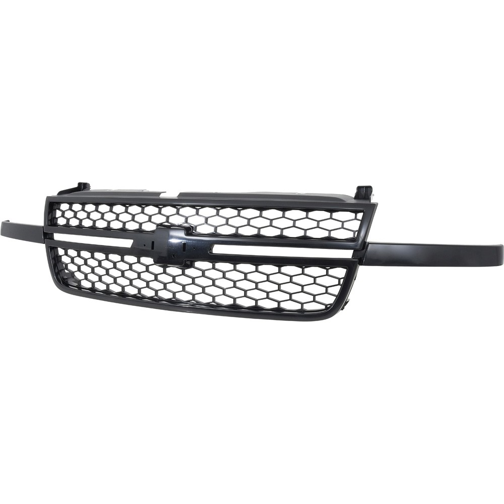2006-07 Chevrolet Silverado; Grill Assembly; Honeycomb Style; Paintable Black