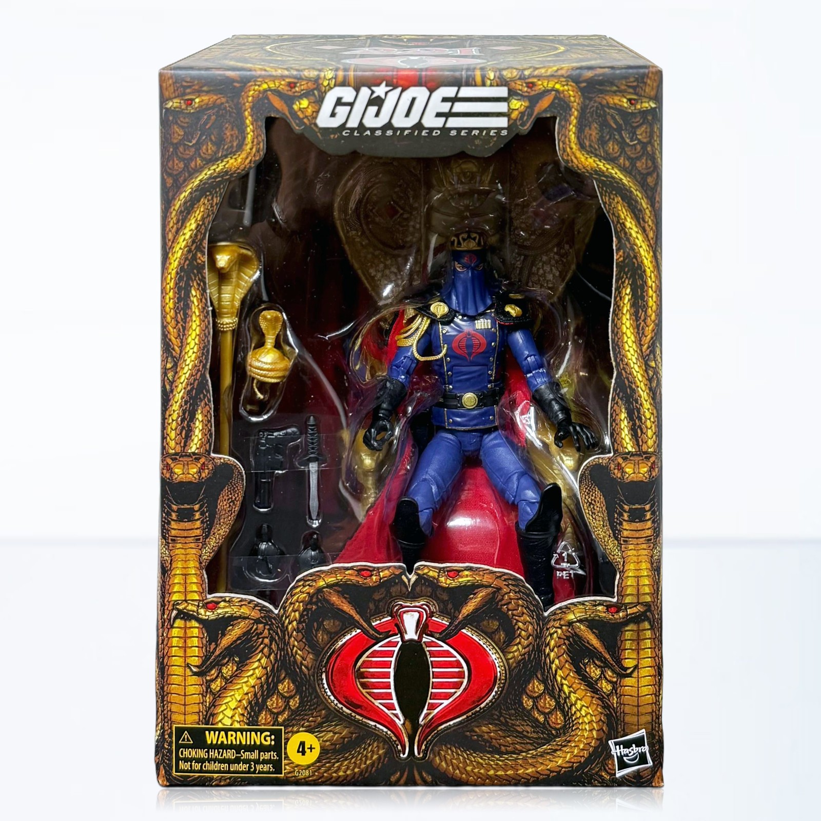 Hasbro G.I. Joe Classified #221 Cobra Commander Uniform and Throne Figure Set