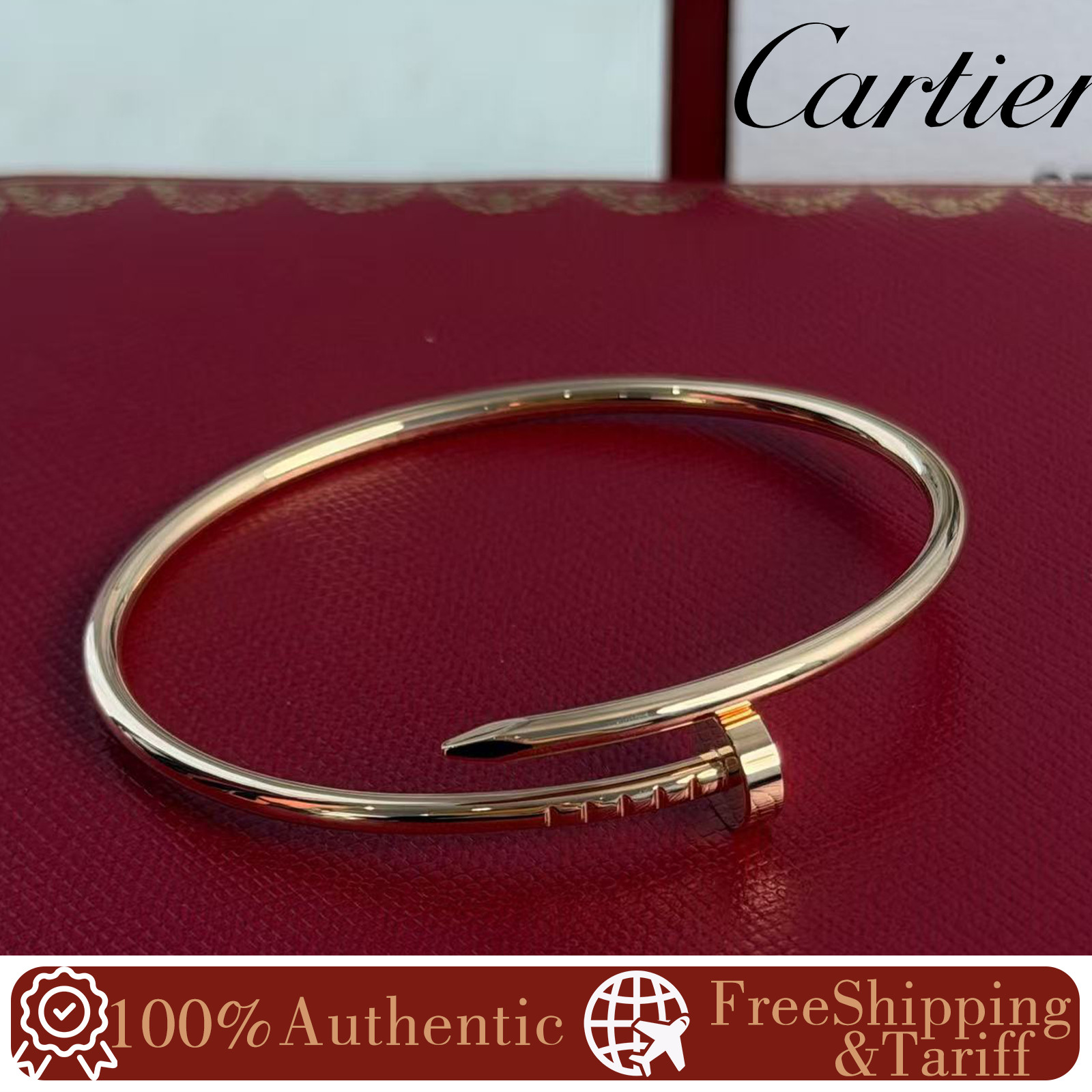AUTH CARTIER JUSTE UN CLOU SMALL MODEL BRACELET 18K Rose Gold