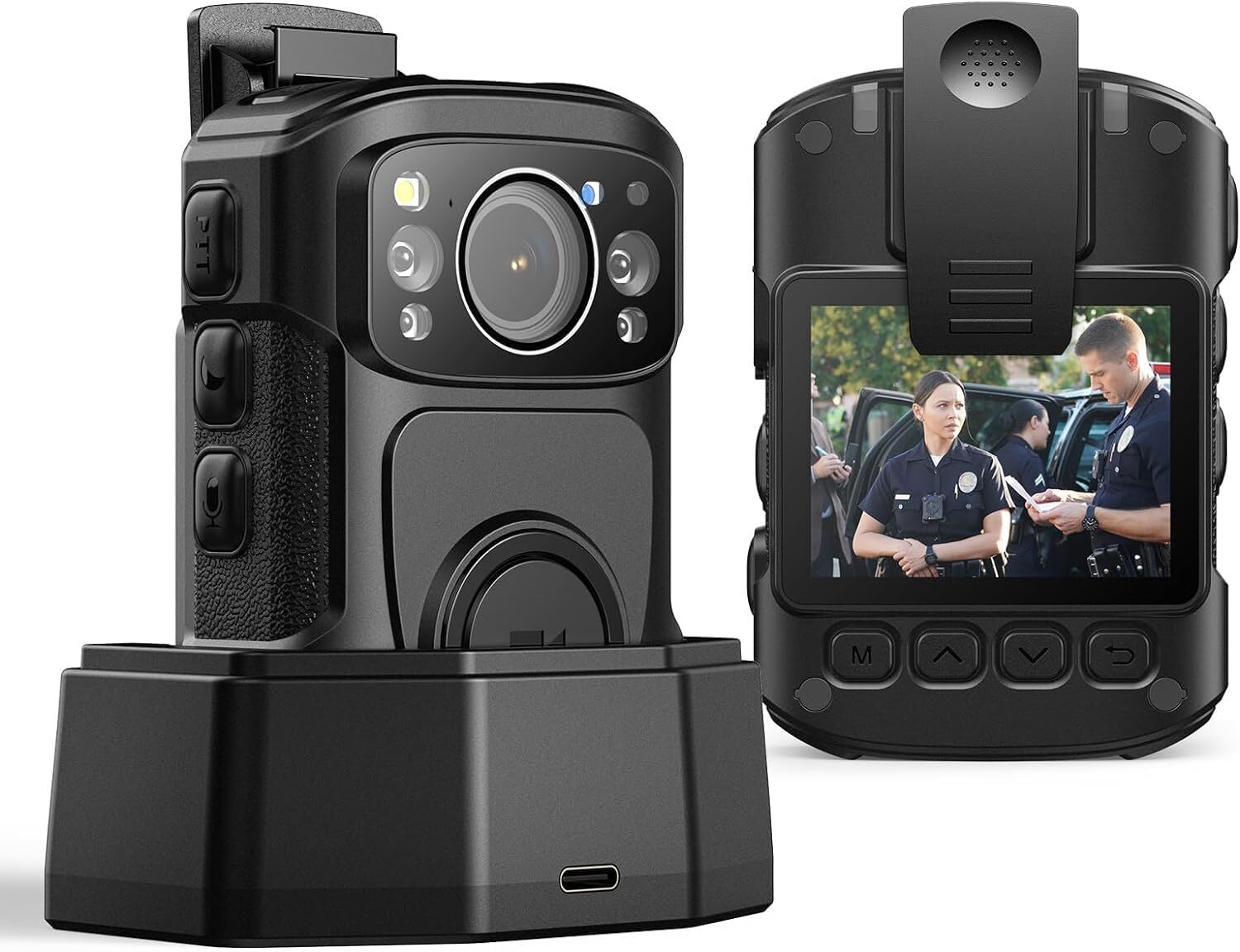 BOBLOV B4K5 3400mAh GPS Police Body Cams Camcorder 11Hrs Video Record Waterproof