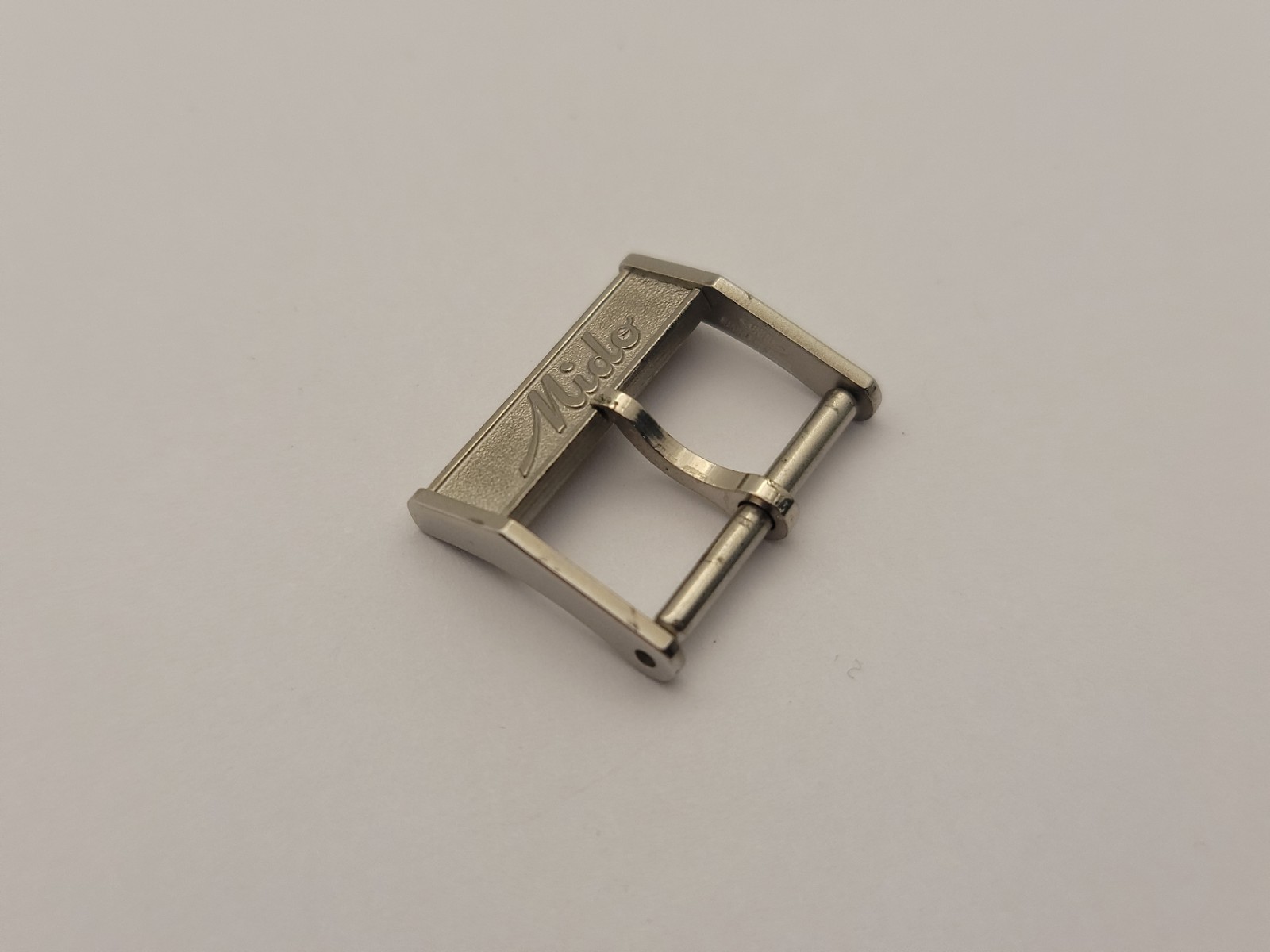 Vintage 16mm UNROC Watch Strap Buckle - Mido Brand - Swiss - Stainless Steel