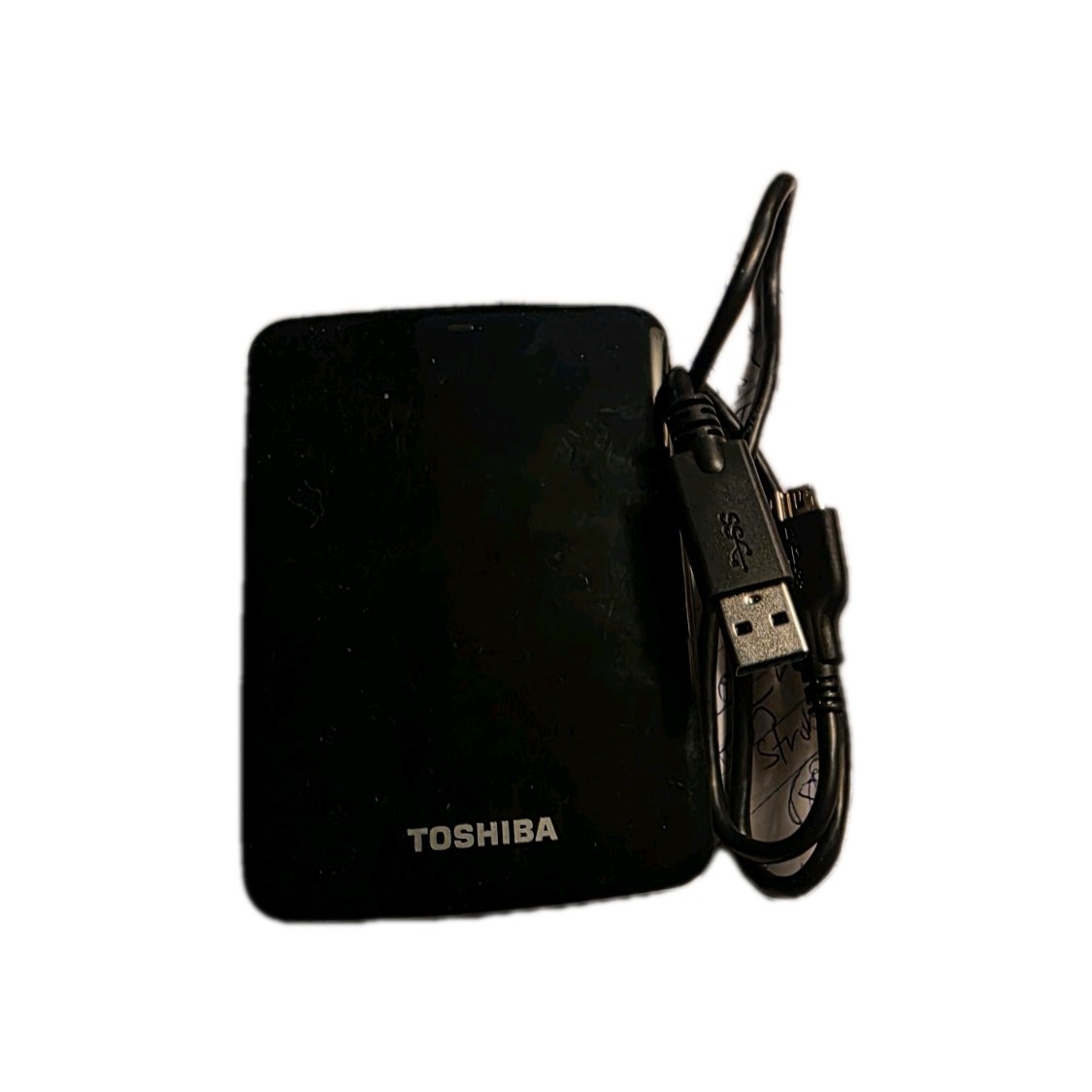 Toshiba 500 GB Canvio Black With White Accents 3.0 USB External Hard Drive Toshiba 500 GB Canvio Black With White Accents 3.0 USB External Hard Drive