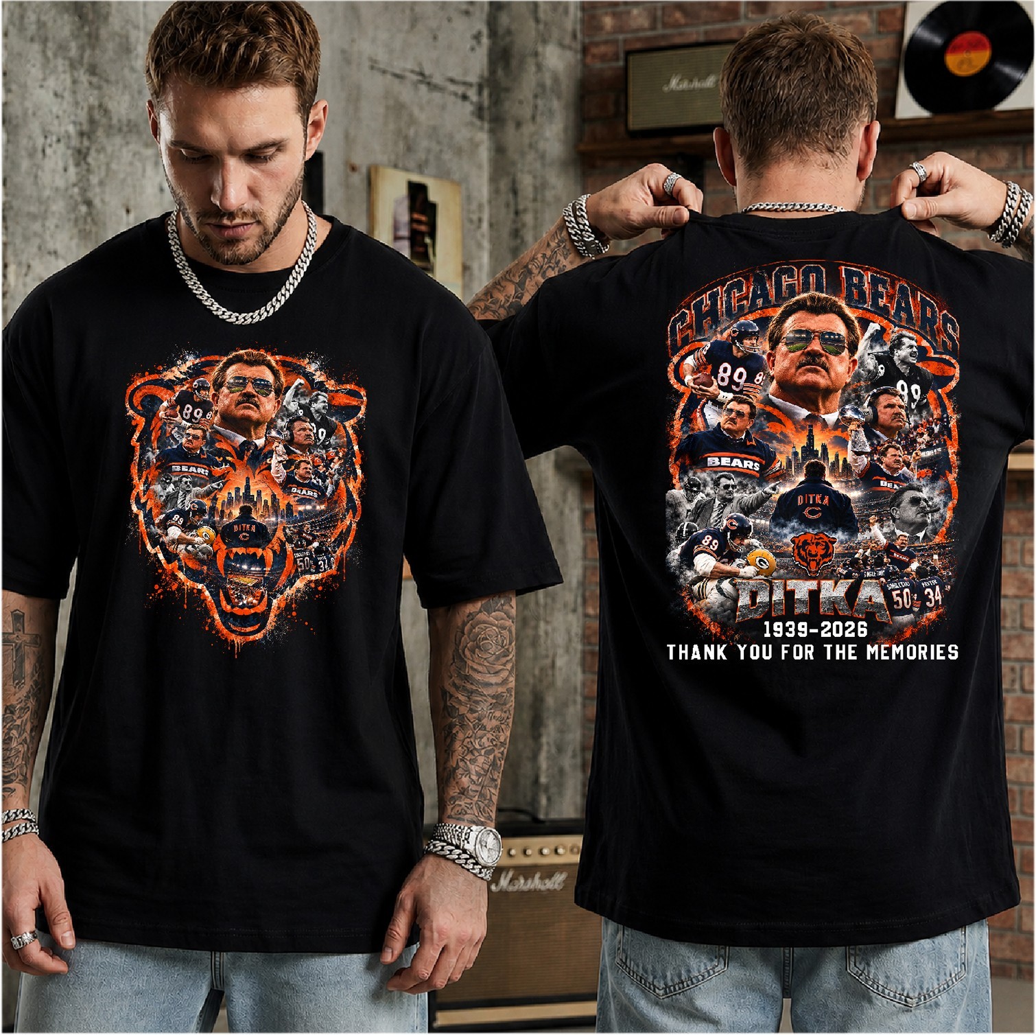 NEW RIP Mike Ditka 1939 2026 Thank You 2sided Tshirt