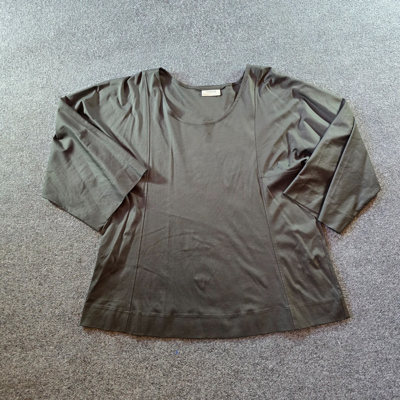 Lemaire Top Womens Size XL Gray Relaxed Sleeves Quiet Luxury Minimalist Capsule Lemaire Top Womens Size XL Gray Relaxed Sleeves Quiet Luxury Minimalist Capsule