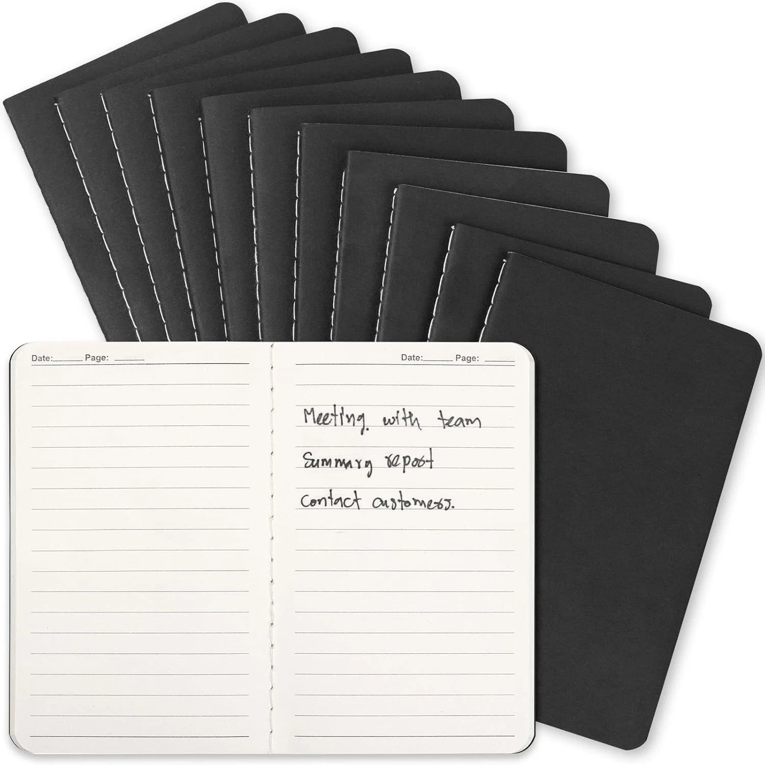 Share Mini Pocket Notebooks Bulk 3.5 x 5.5 Inches 12 Pack Small Note Pads Lined 