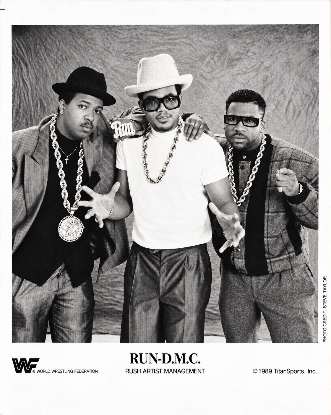 RARE Original WWF RUN-D.M.C. 1989 WRESTLEMANIA V TitanSports Licensed WWE Promo