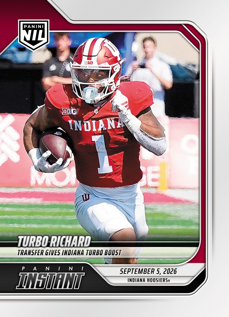 2026 Panini Instant NIL #1-TRI Turbo Richard Indiana Hoosiers PRESALE