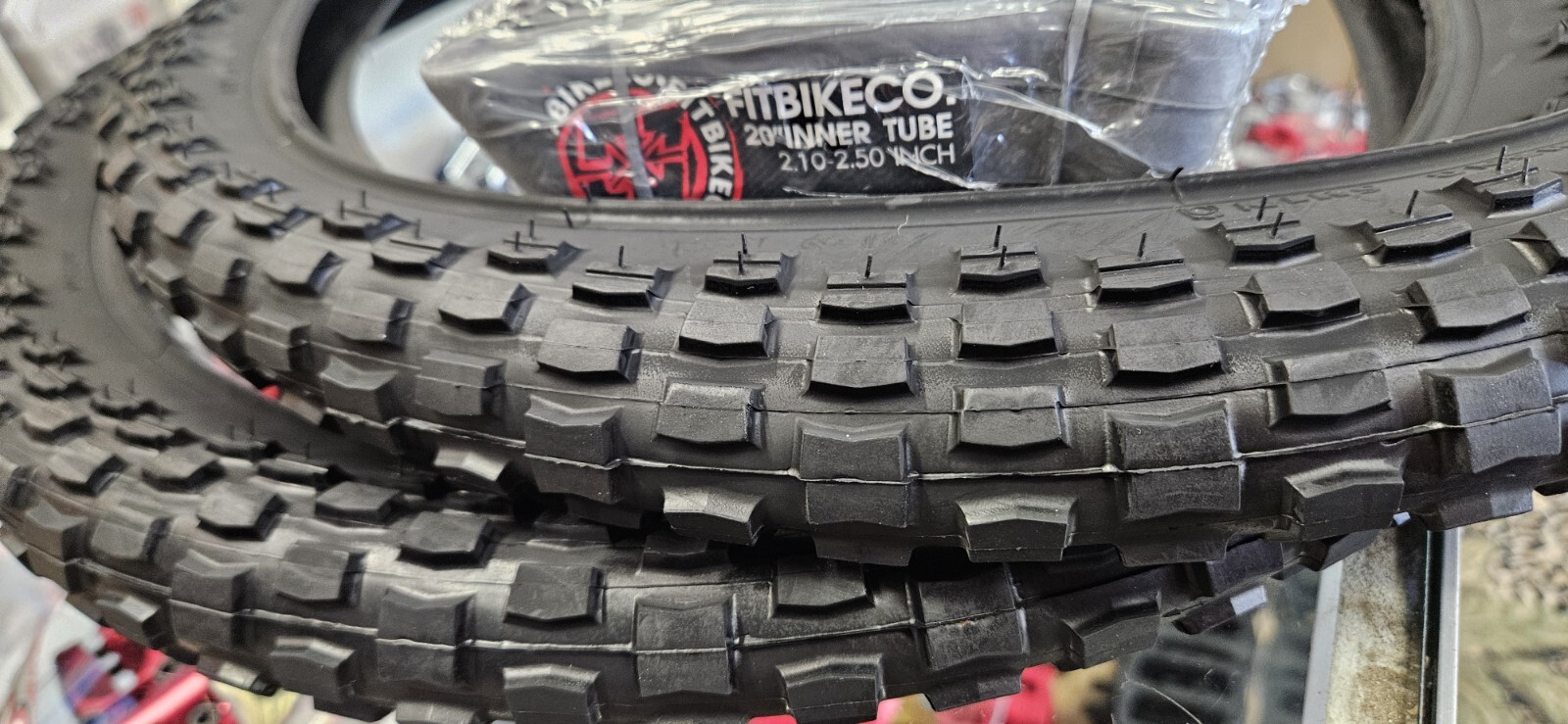 Knobby BMX BIKE TIRES + Tubes 1pair 20\