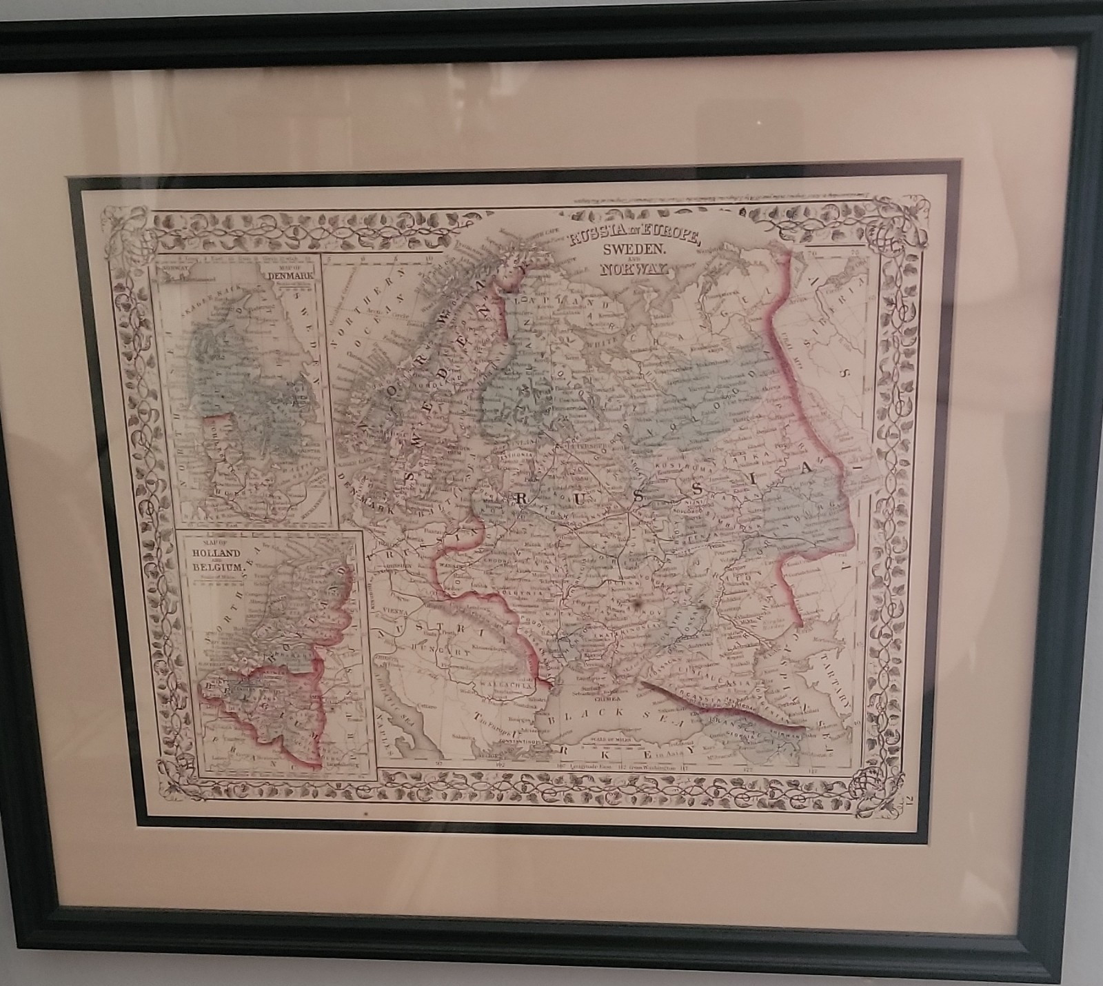 Topographical Atlas Map 1800-1899 Russia, Sweden, Norway, Denmark, Holland Topographical Atlas Map 1800-1899 Russia, Sweden, Norway, Denmark, Holland