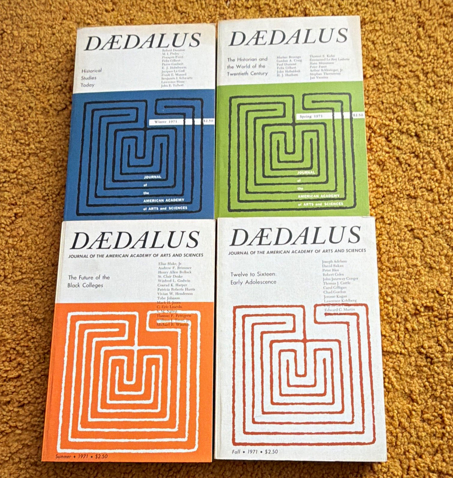 Daedalus Journal 1971 Vol 100 Set of 4 Winter Spring Summer Fall Kuhn Coles Daedalus Journal 1971 Vol 100 Set of 4 Winter Spring Summer Fall Kuhn Coles