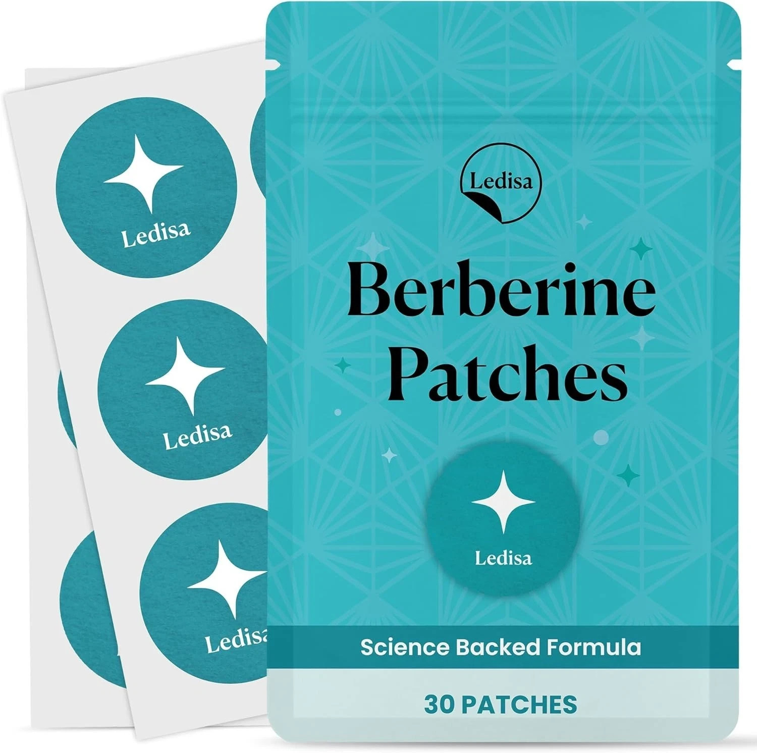 Ledisa Berberine Patches | Patch w/ L-Glutamine, Garcinia 30 Patches New Sealed