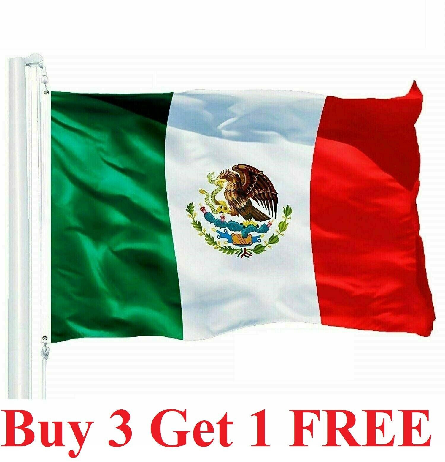 3x5FT MEXICO FLAG LARGE MEXICAN LATINO LATIN bandera mexicana cinco de mayo 3x5FT MEXICO FLAG LARGE MEXICAN LATINO LATIN bandera mexicana cinco de mayo