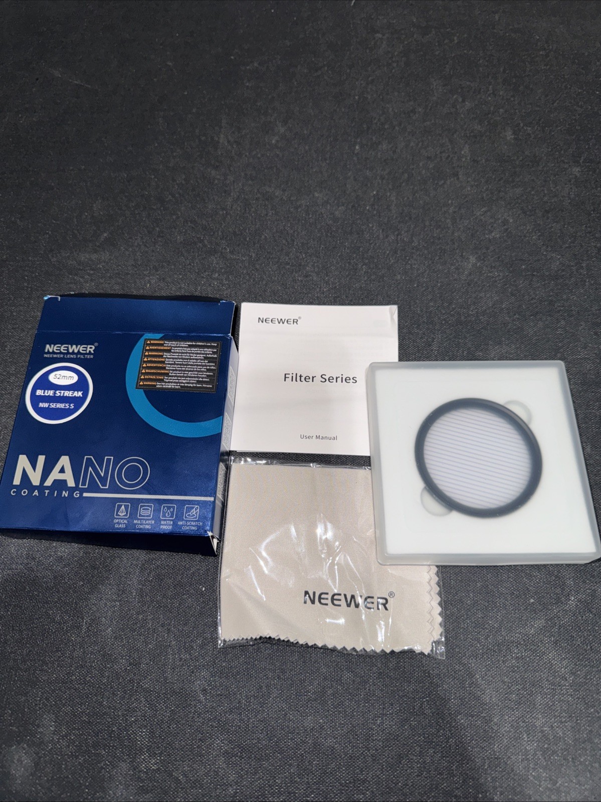 Neewer Nano Coating 52mm Blue Streak NW Series S Lens Filter 