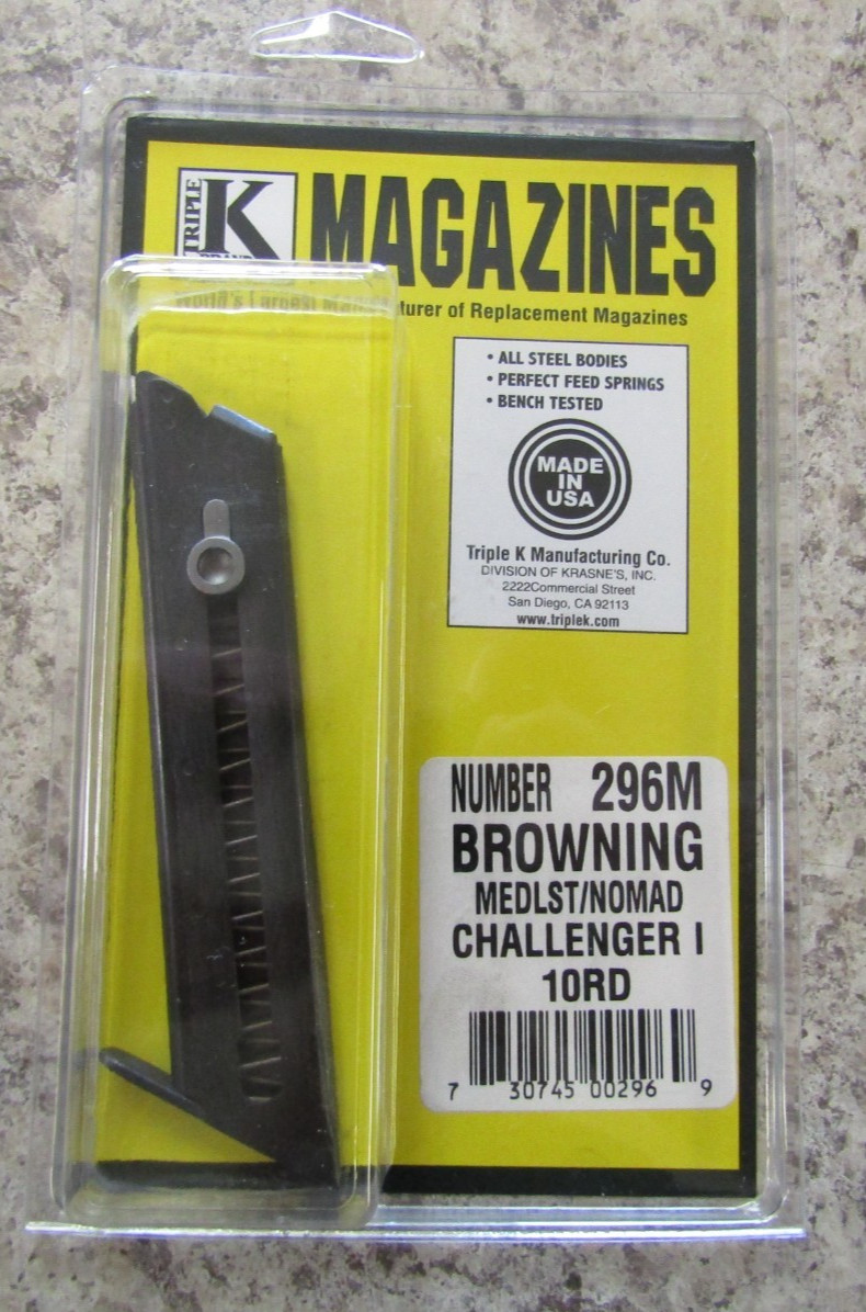 Browning Medalist Challenger Nomad 22 LR 10RD .22 Triple K 296M Magazine - NEW Browning Medalist Challenger Nomad 22 LR 10RD .22 Triple K 296M Magazine - NEW