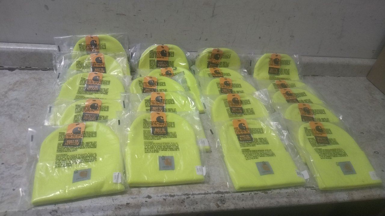 Carhartt A18-BLM  OS 20 Pk Universal Size Lime Color Beanie Cap (AW)