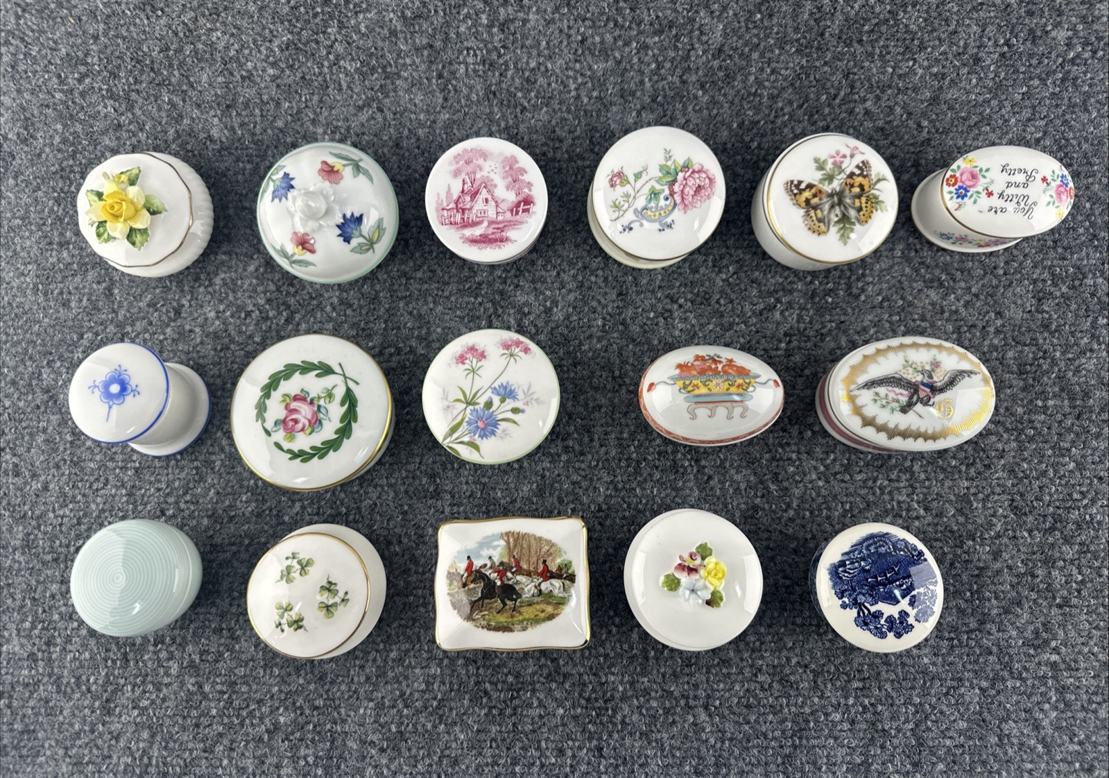 16 Limoges Porceline Trinket Boxes