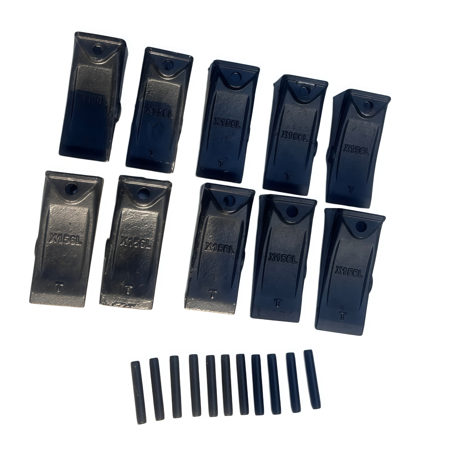 X156L Long Bucket Teeth Dirt Teeth with P156 Roll Pins for Digging Buc - 10 Pack X156L Long Bucket Teeth Dirt Teeth with P156 Roll Pins for Digging Buc - 10 Pack