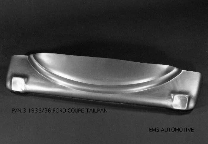 1935, 36 ford coupe, cabriolet tailpan, ems automotive part #3  rear body panel