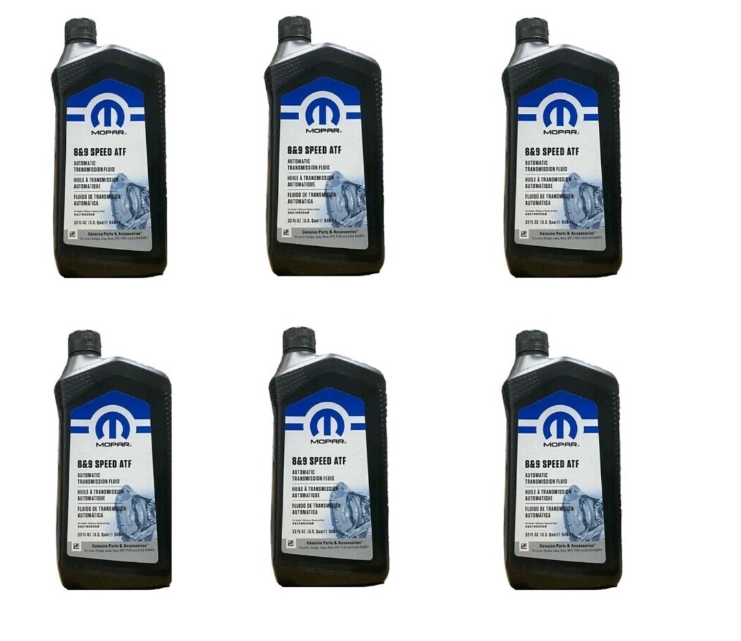 6 Quarts Mopar 8 And 9 Speed ATF 68218925AB 6 Quarts Mopar 8 And 9 Speed ATF 68218925AB