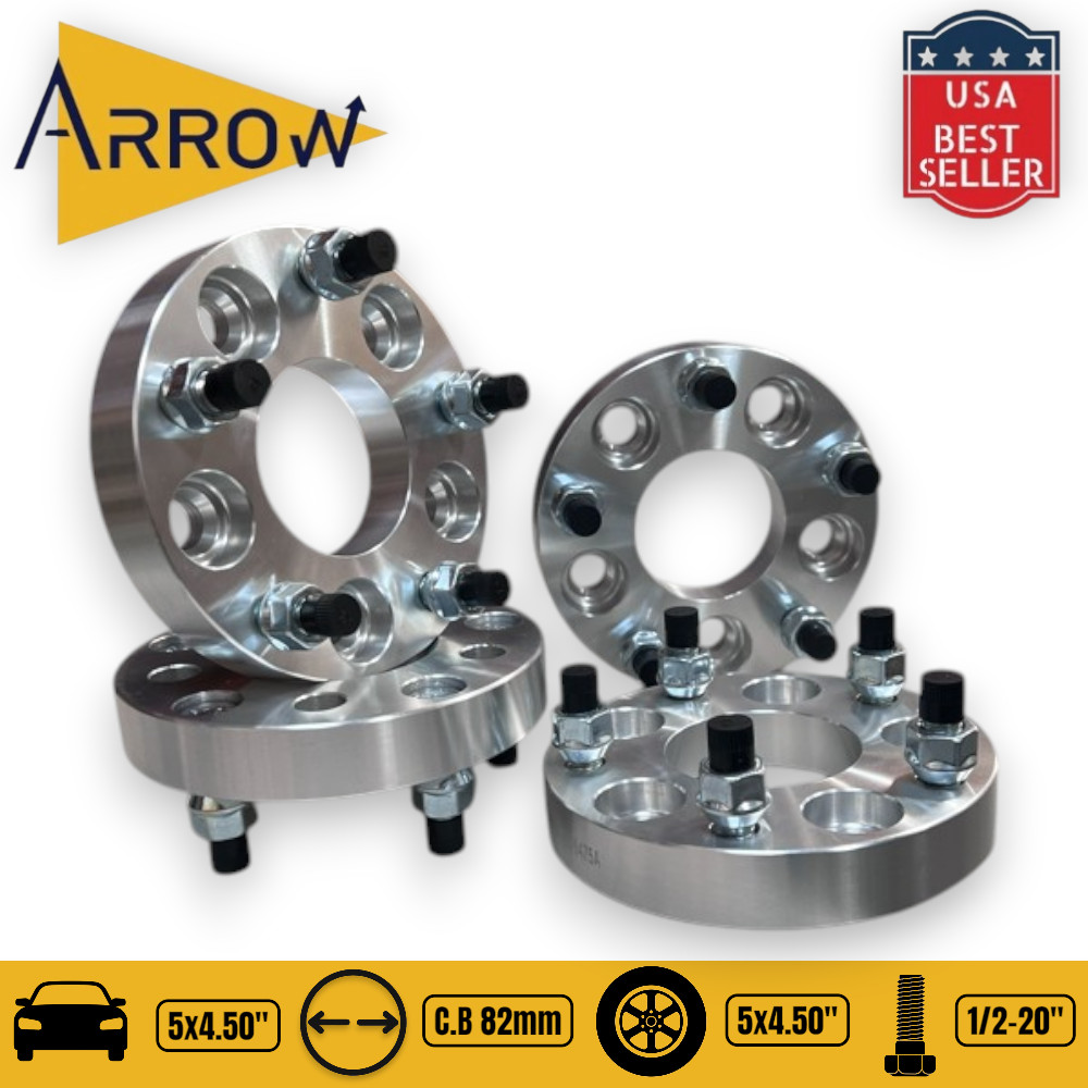 4PCS 5X4.5(114.3MM) TO 5X4.5(114.3MM) WHEEL ADAPTERS 1.5