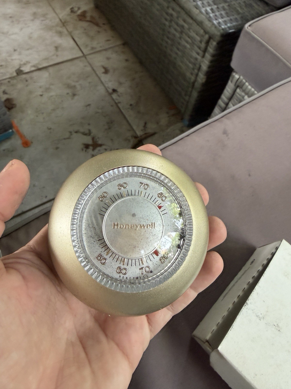 Vintage Honeywell T87F 2873 Tradeline Wall Heating & Cooling Thermostat