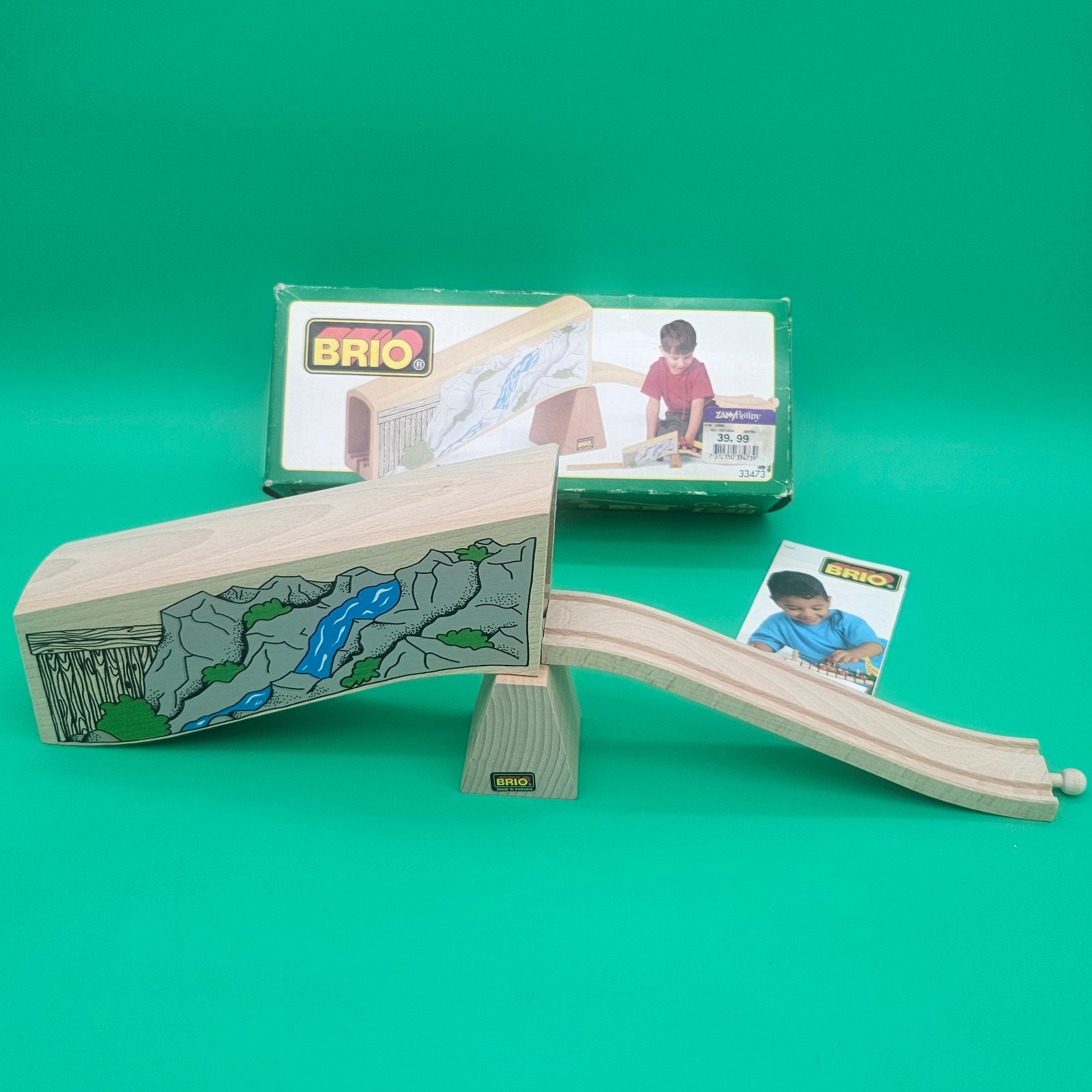 BRIO 33473 Mine Tunnel Wooden Railway  Ramp Track  Sweden NEW RARE