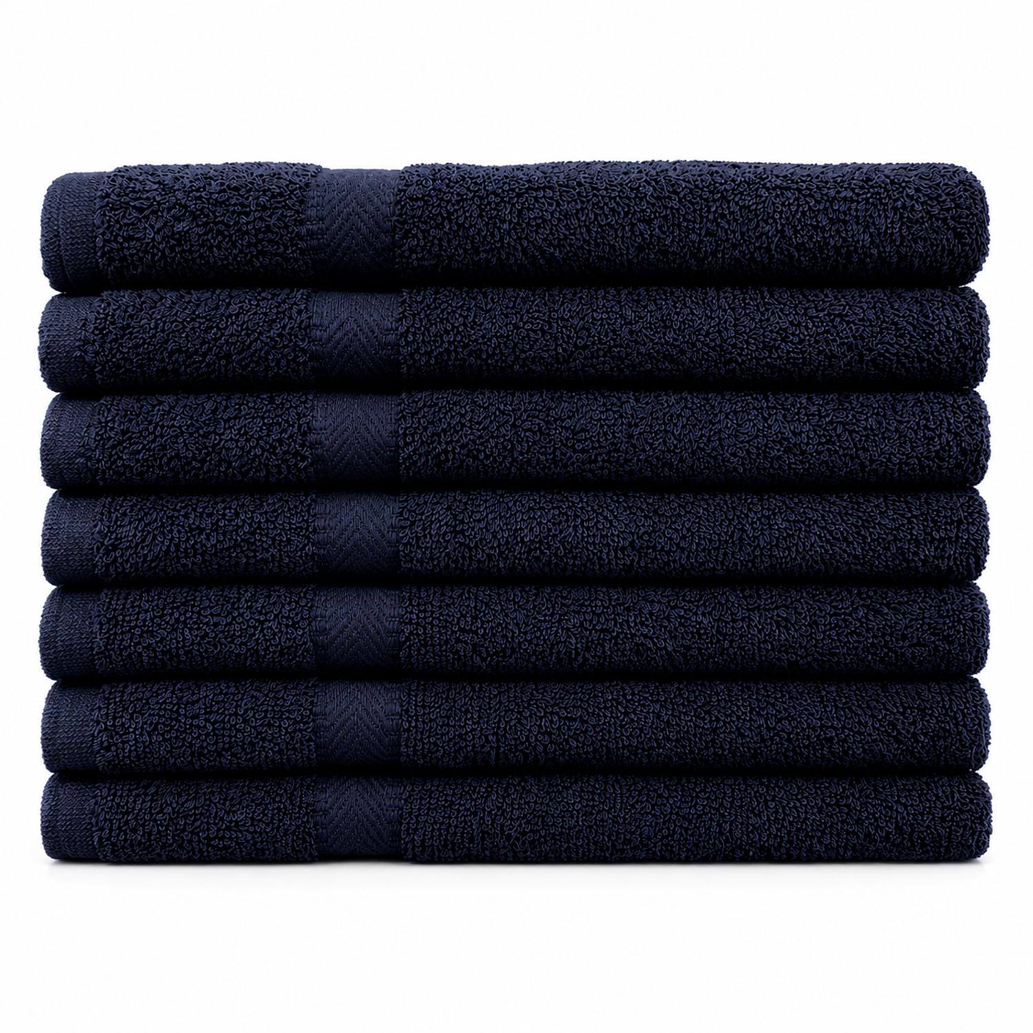 Bath Towels | 100% Cotton | 27 x 54 | Solid Navy Blue | 430 GSM