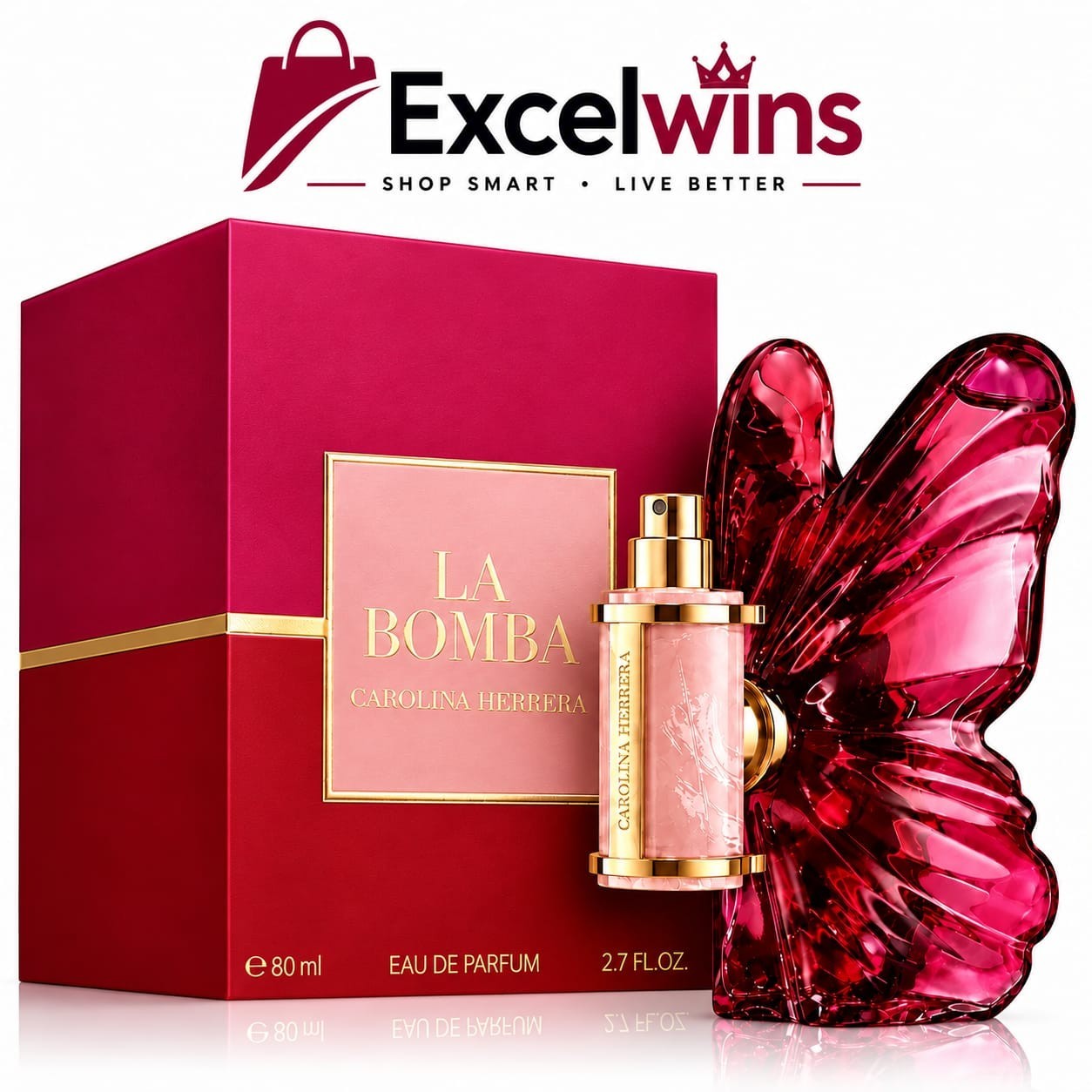 Carolina Herrera La Bomba EDP 80ml Women\'s Floral Fruity Fragrance Carolina Herrera La Bomba EDP 80ml Women\'s Floral Fruity Fragrance