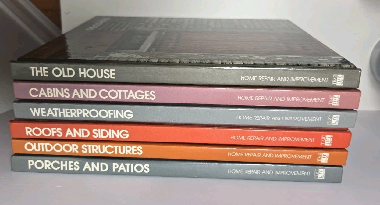 Time Life Home Repair Improvement Books Lot of 6 Cabins Roofing Patios HC