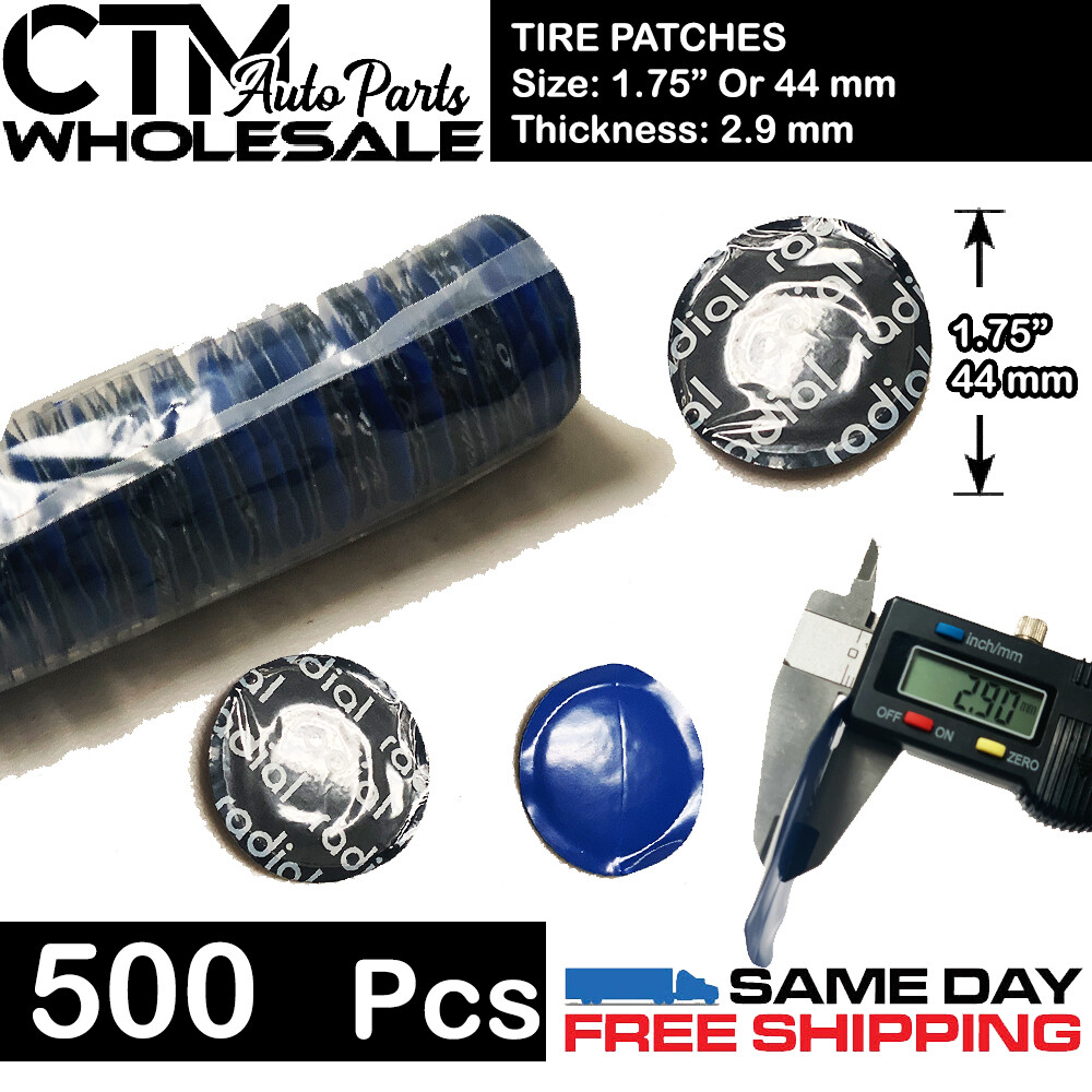 500 PC RADIAL TIRE PATCH 1.75 500 PC RADIAL TIRE PATCH 1.75