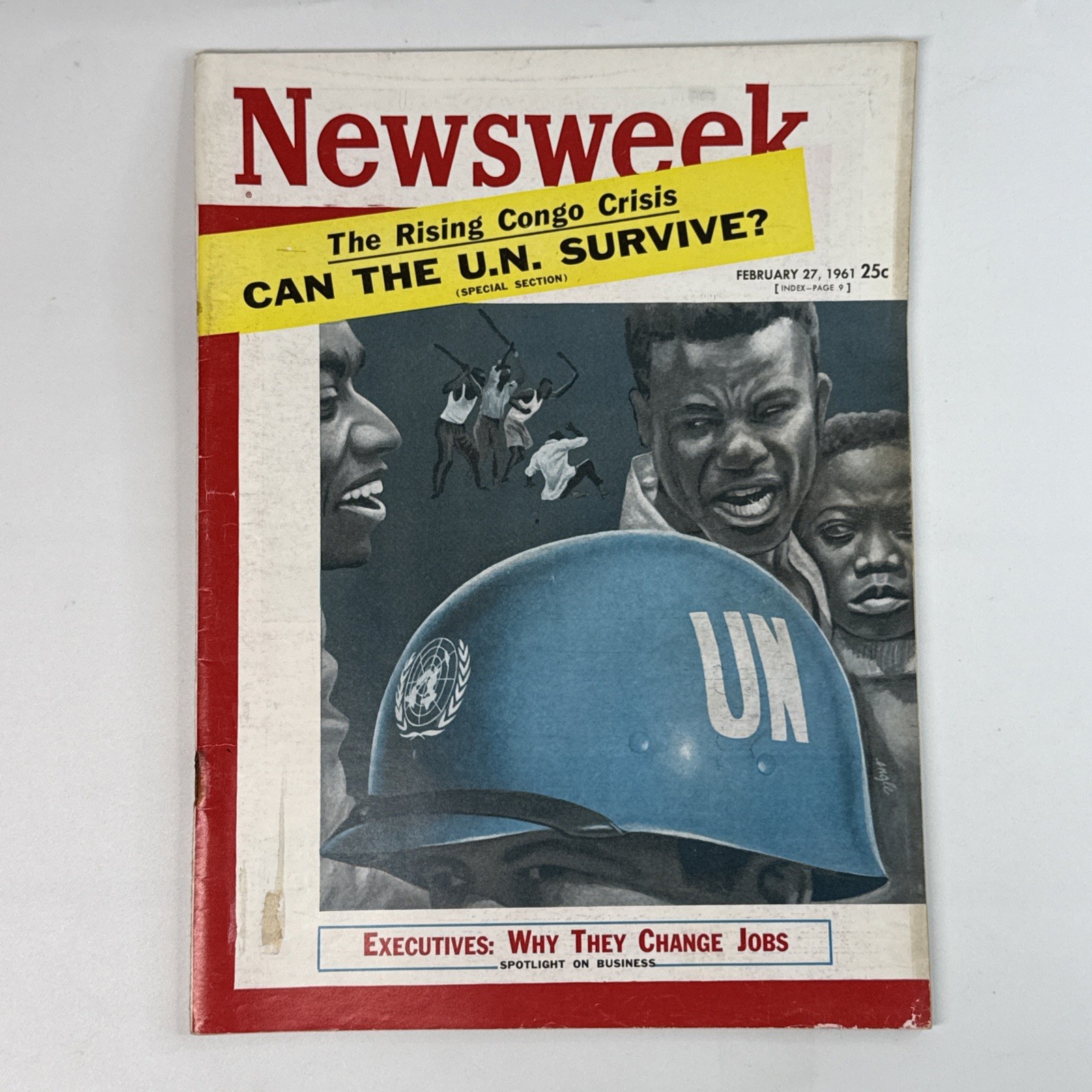Newsweek Magazine Feb 27 1961 Can U.N Congo Crisis, John F. Kennedy