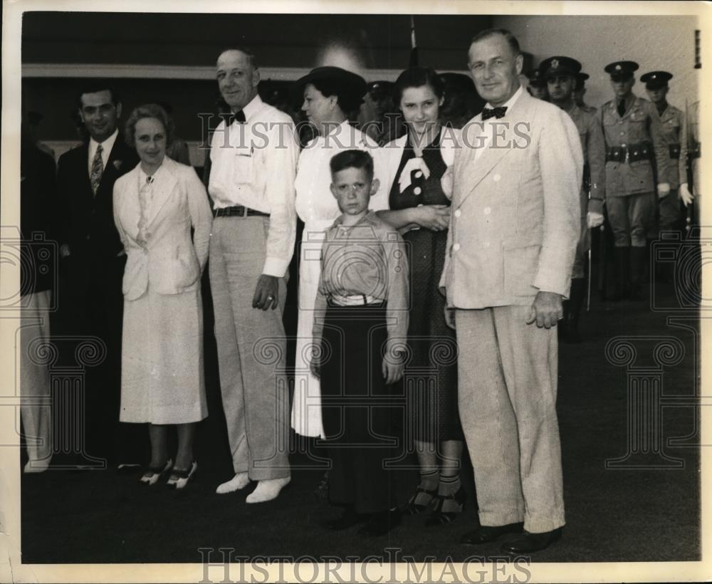 1936 Press Photo Harry F. Parker Was 2 Millionth Visitor At Exposition