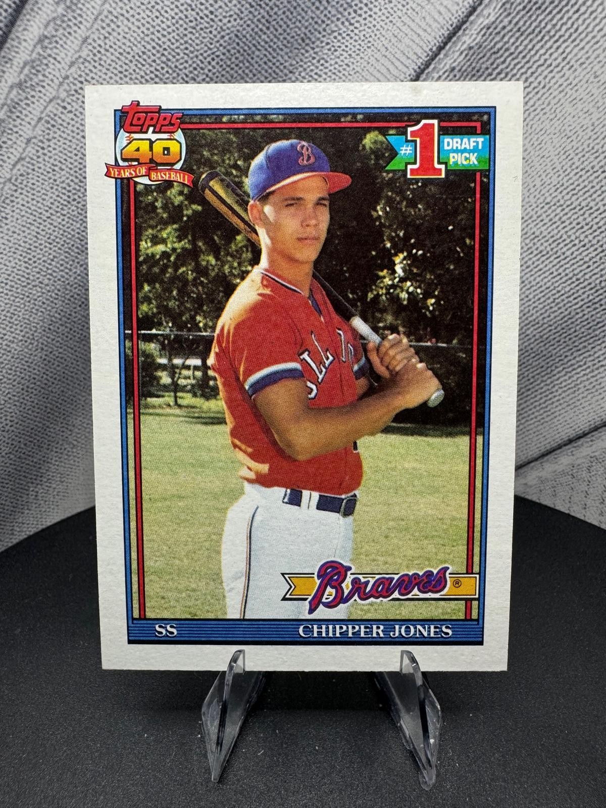 1991 Topps #333 Chipper Jones 1991 Topps #333 Chipper Jones