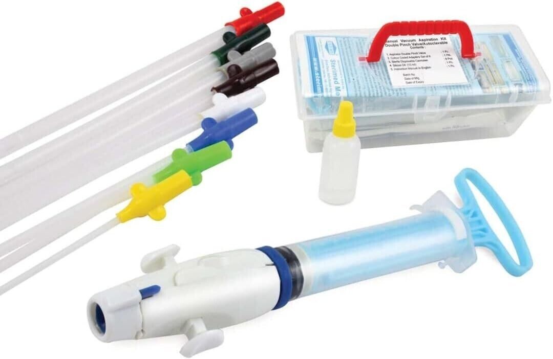 Gynecological Aspiration Kit With Plastic Box Autoclavable  (DDP USA)