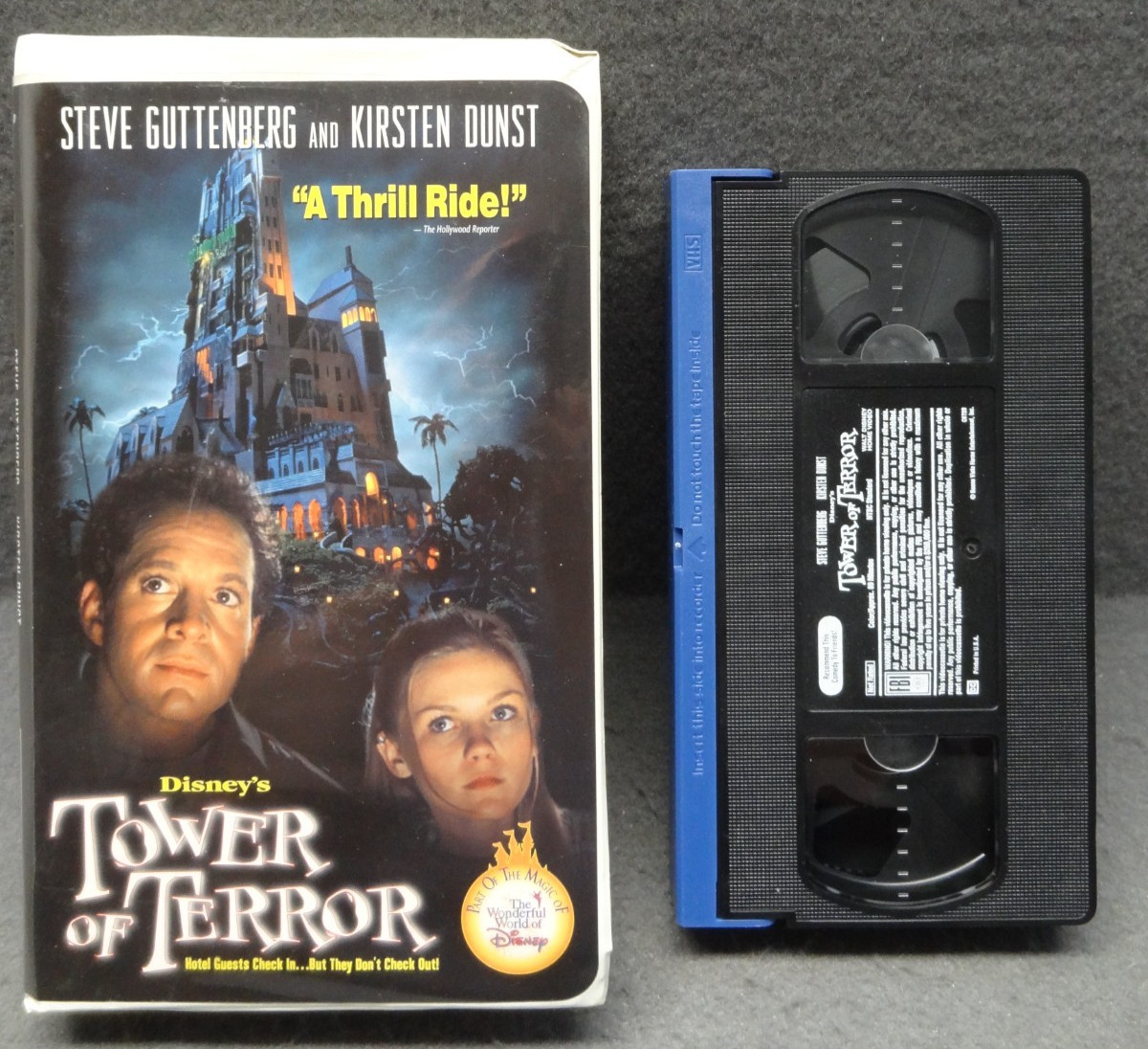 Disney VHS Tower of Terror Steve Guttenberg Kirsten Dunst VTG 90s Clamshell USA