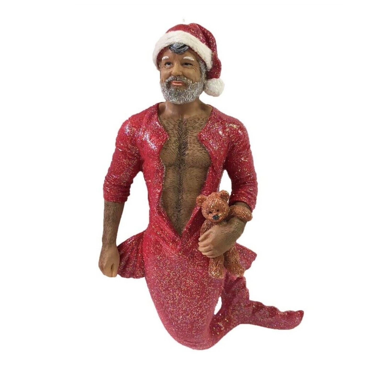 December Diamonds Bedtime Santa Christmas Ornament Resin New and Retired