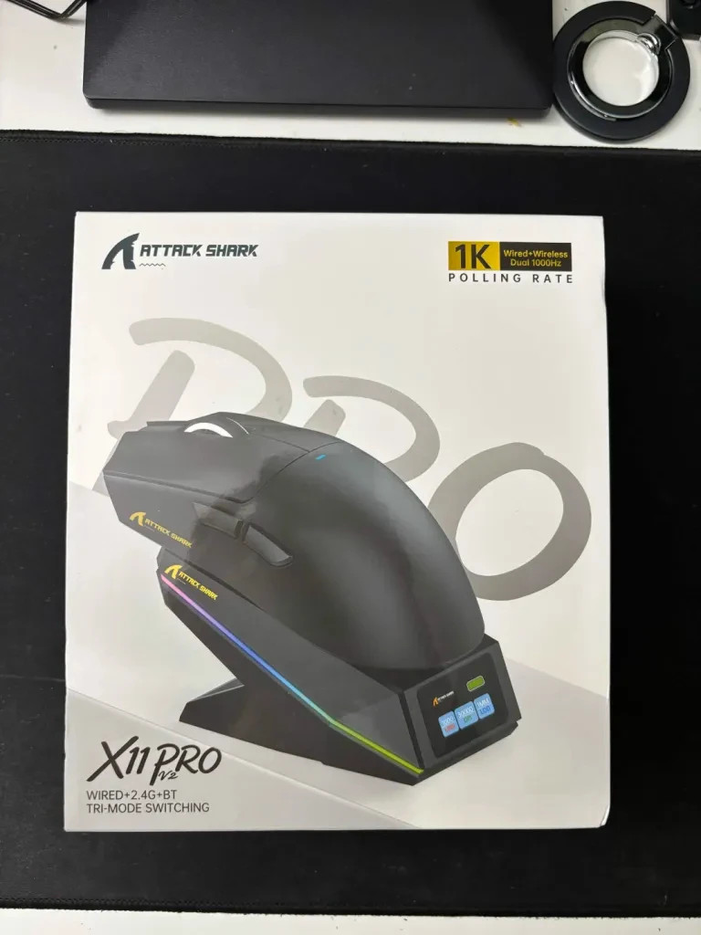 ATTACK SHARK X11 PRO V2 Wireless Gaming Mouse with TFT Display Charging Dock ATTACK SHARK X11 PRO V2 Wireless Gaming Mouse with TFT Display Charging Dock