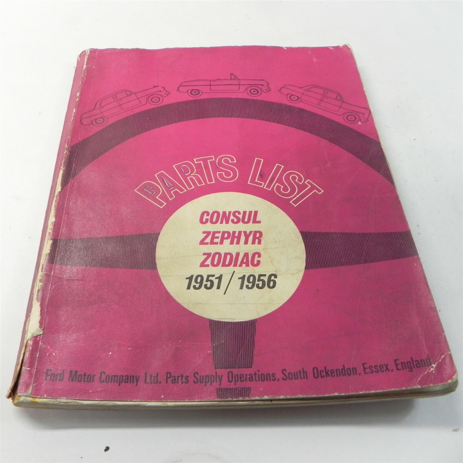 1951-56 FORD CONSUL ZEPHYR ZODIAC ORIGINAL FACTORY DEAELR OEM PARTS LIST 1951-56 FORD CONSUL ZEPHYR ZODIAC ORIGINAL FACTORY DEAELR OEM PARTS LIST