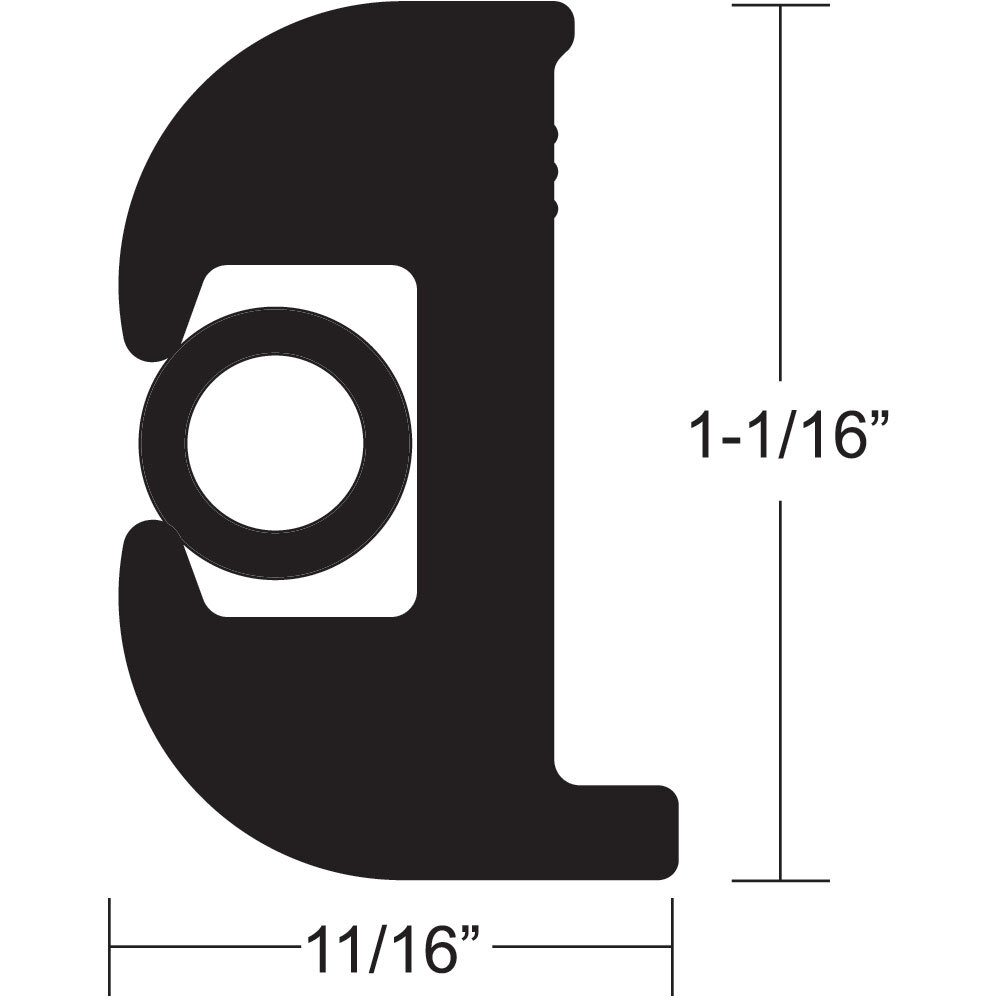 TACO FLEX VINYL RUB RAIL KIT 1 1/16\