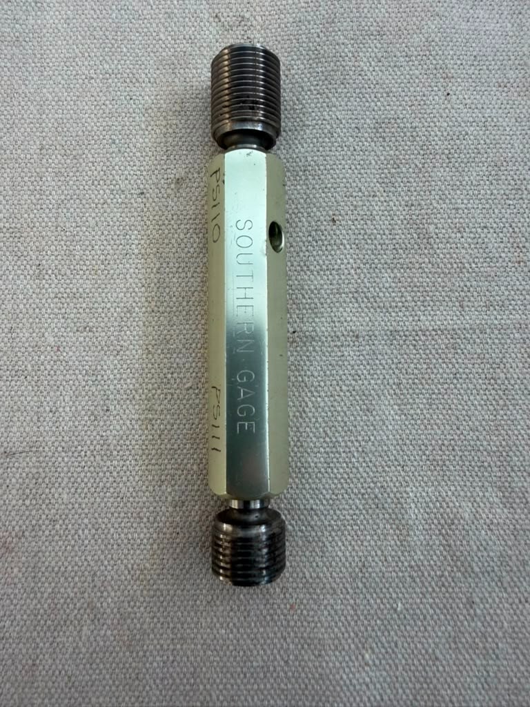 Southern Gage M18 x 1.5 6H Metric GO NO GO Thread Plug Gage 17.026mm