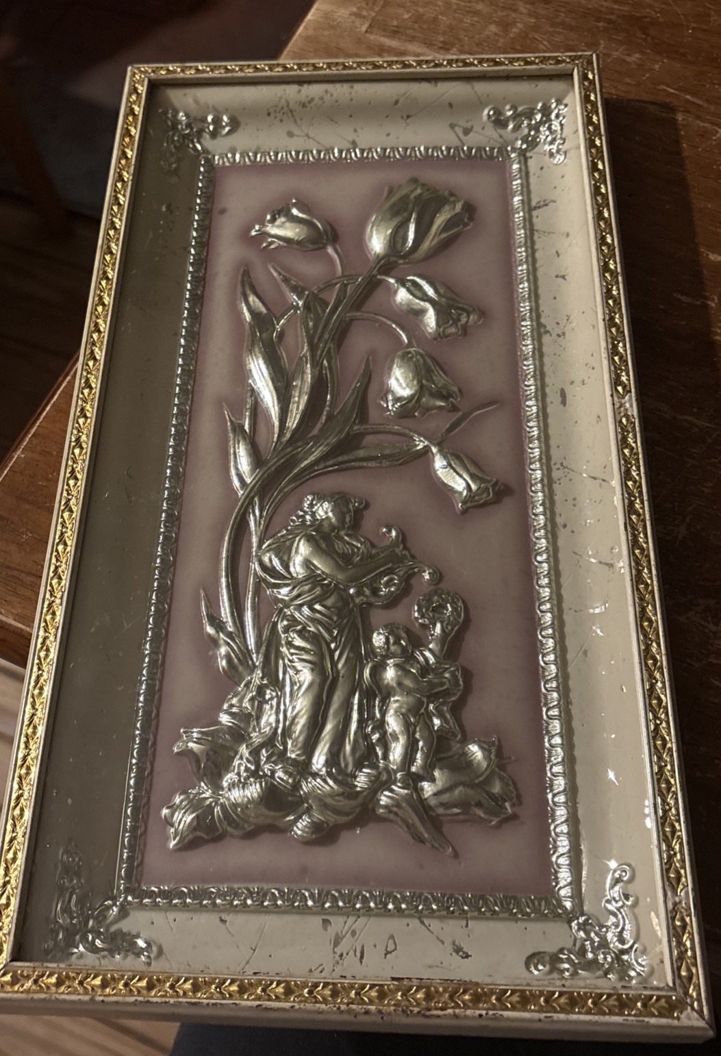 Vintage Four Seasons MetalCraft MCM Wall Art 1950 Shadow Box Style Greek Goddess Vintage Four Seasons MetalCraft MCM Wall Art 1950 Shadow Box Style Greek Goddess
