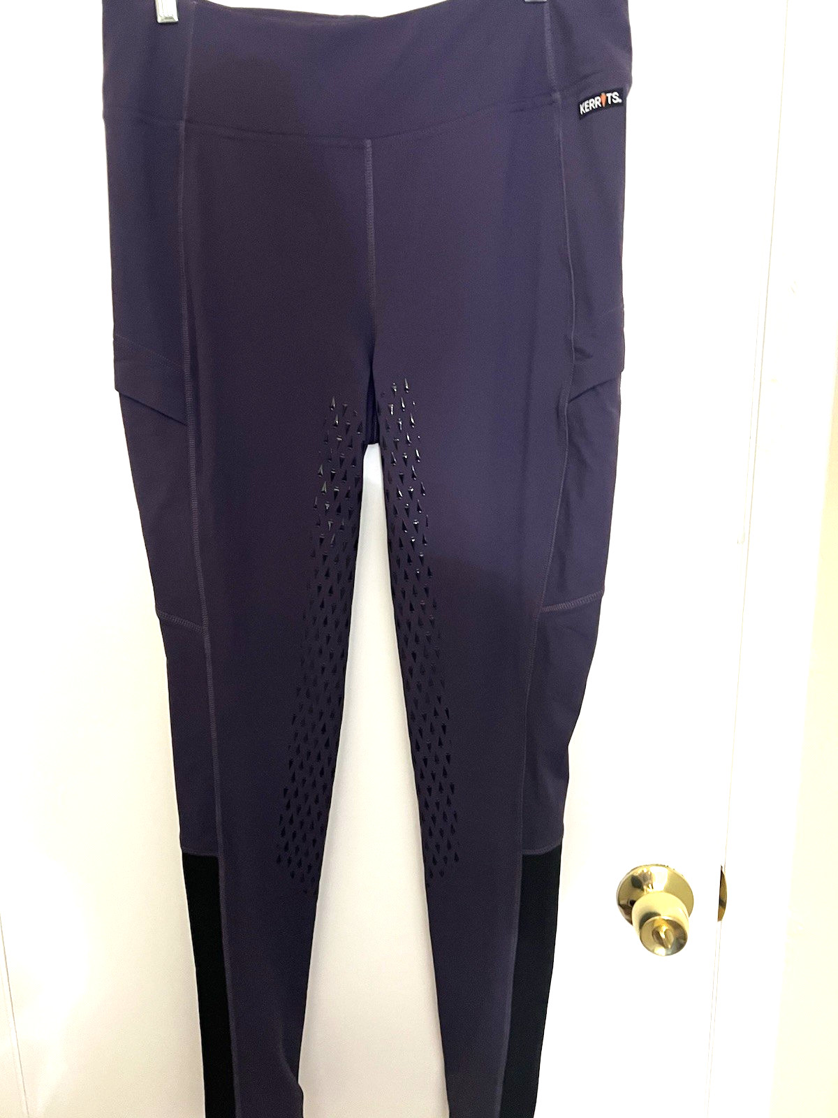 NEW Kerrits PURPLE XL Icefil Pant Womens Equestrian BREECH Grip Pocket RIDE $129