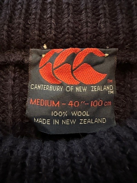 Vintage Canterbury of New Zealand Men\'s Heavy Wool Navy Sweater Vintage Canterbury of New Zealand Men\'s Heavy Wool Navy Sweater