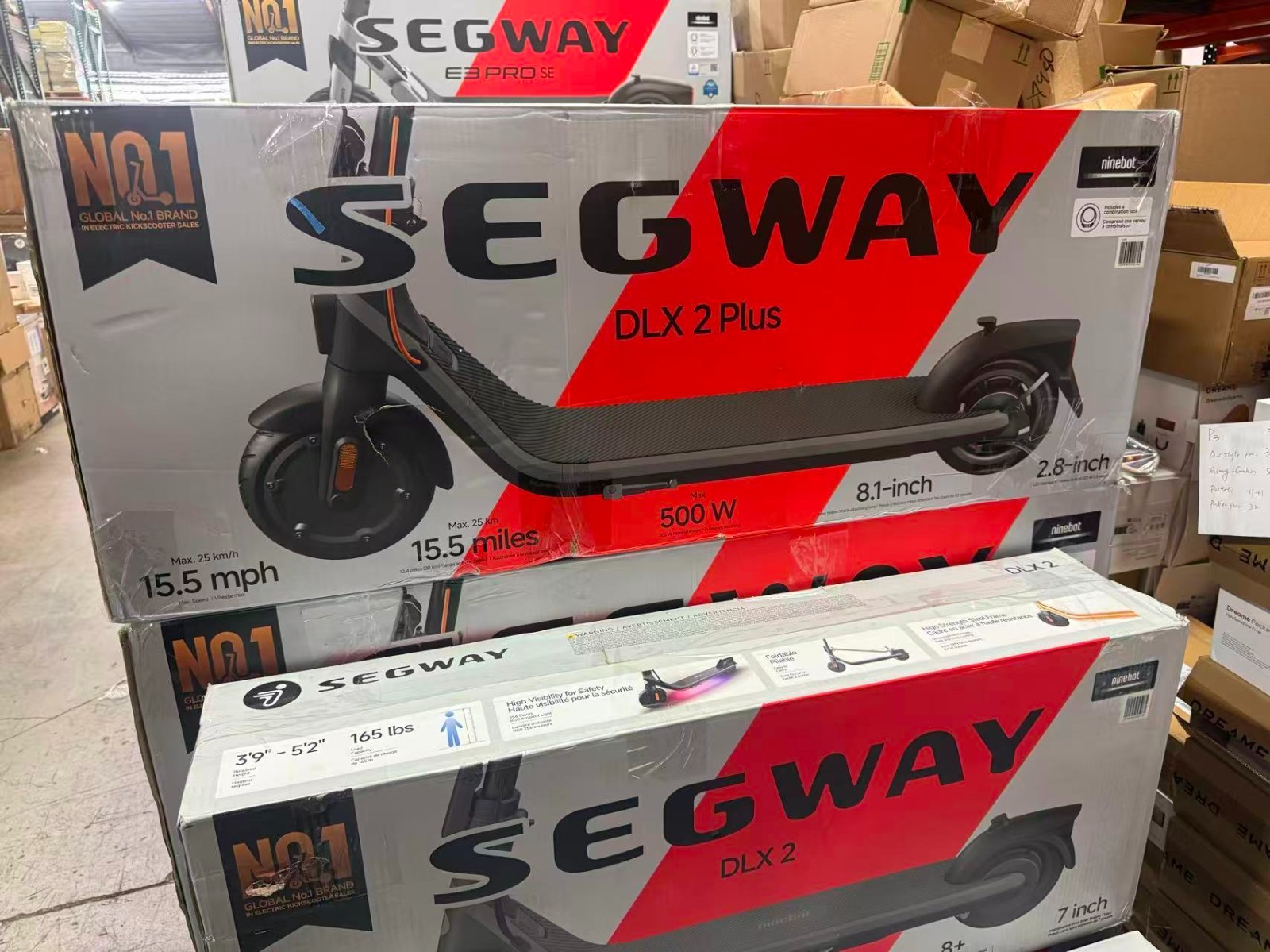 Segway DLX 2 PLUS Adult Electric eScooter, 15.5 mph , 15.5 mi Range  Age 14+