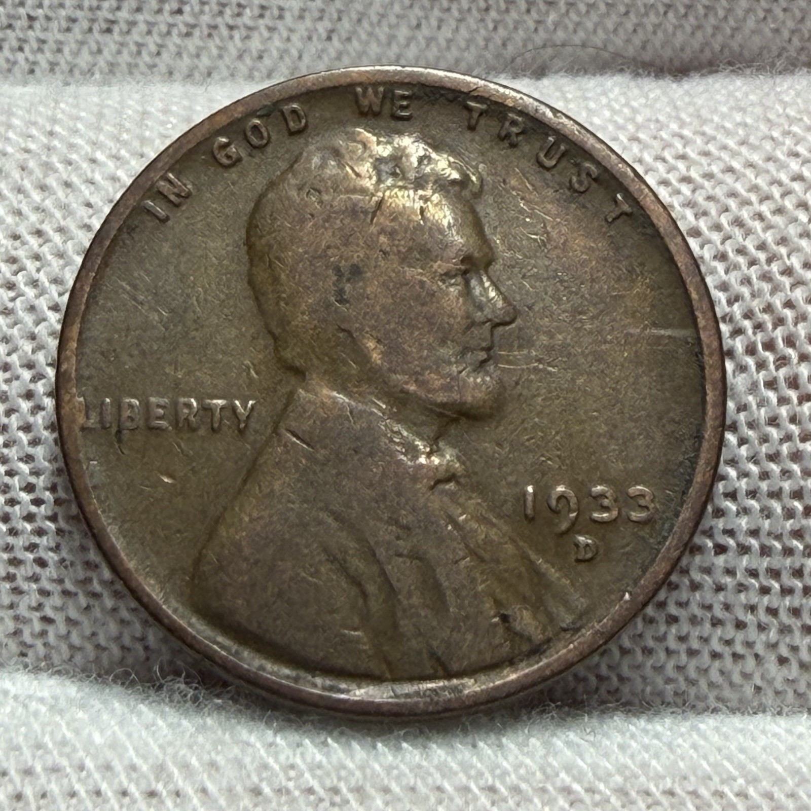 1933-D Better Date Lincoln Wheat Cent Penny receive coin pictured #6522