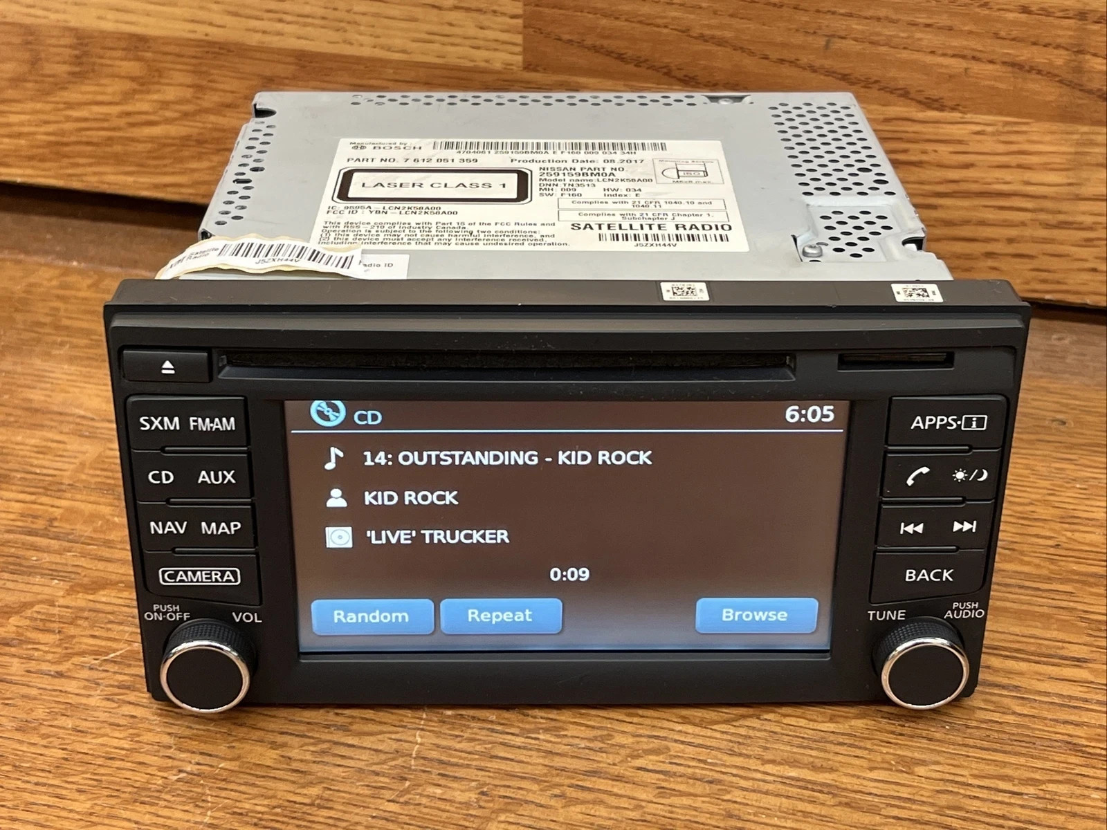 2016-20 Nissan Frontier Cd Touchscreen Navigation Radio Rockford Fosgate W/ MAPS 2016-20 Nissan Frontier Cd Touchscreen Navigation Radio Rockford Fosgate W/ MAPS