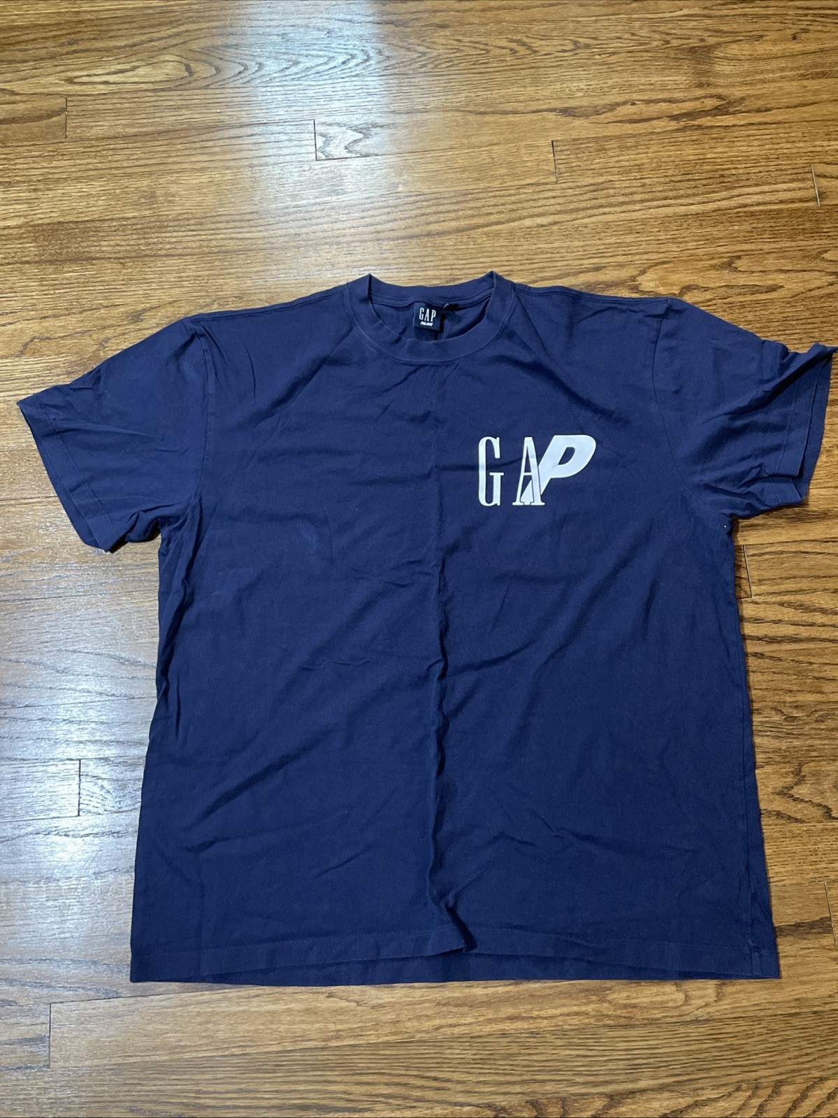 Palace x Gap Men\'s Size Extra Large Navy Blue T-Shirt 100% Cotton Preowned SS24