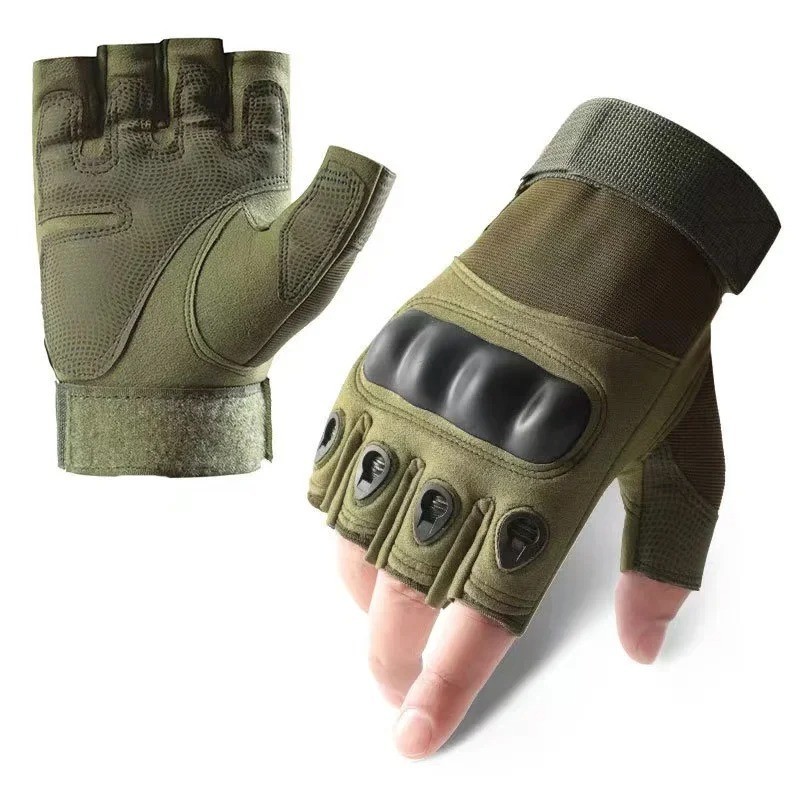 Tactical Fingerless Gloves for Men & Military Combat Shooting Half-Finger Gloves