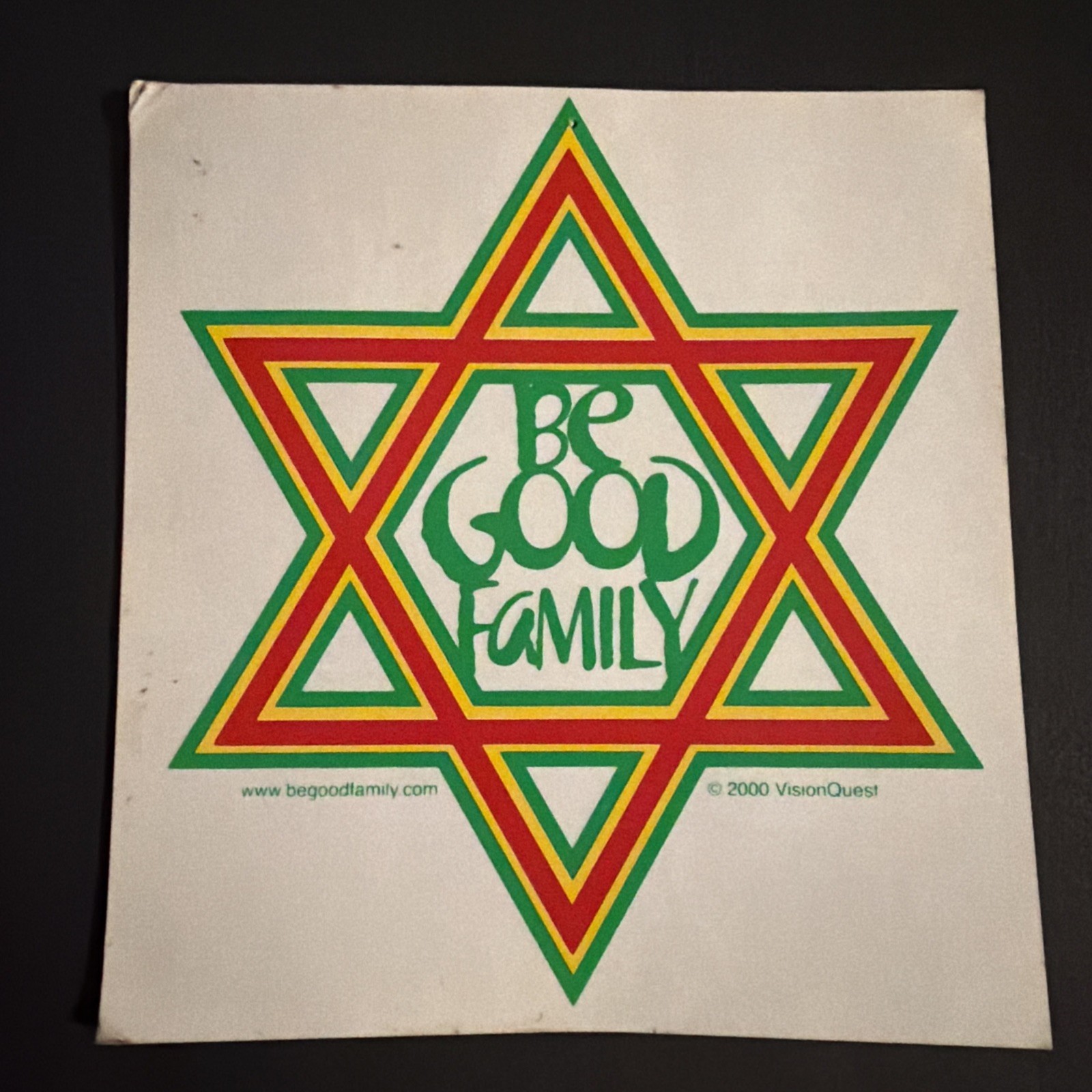 Rare Vintage Be Good Family Sticker from 2000 phish grateful dead lot